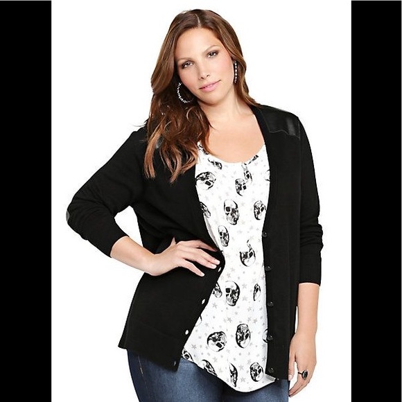 torrid black cardigan